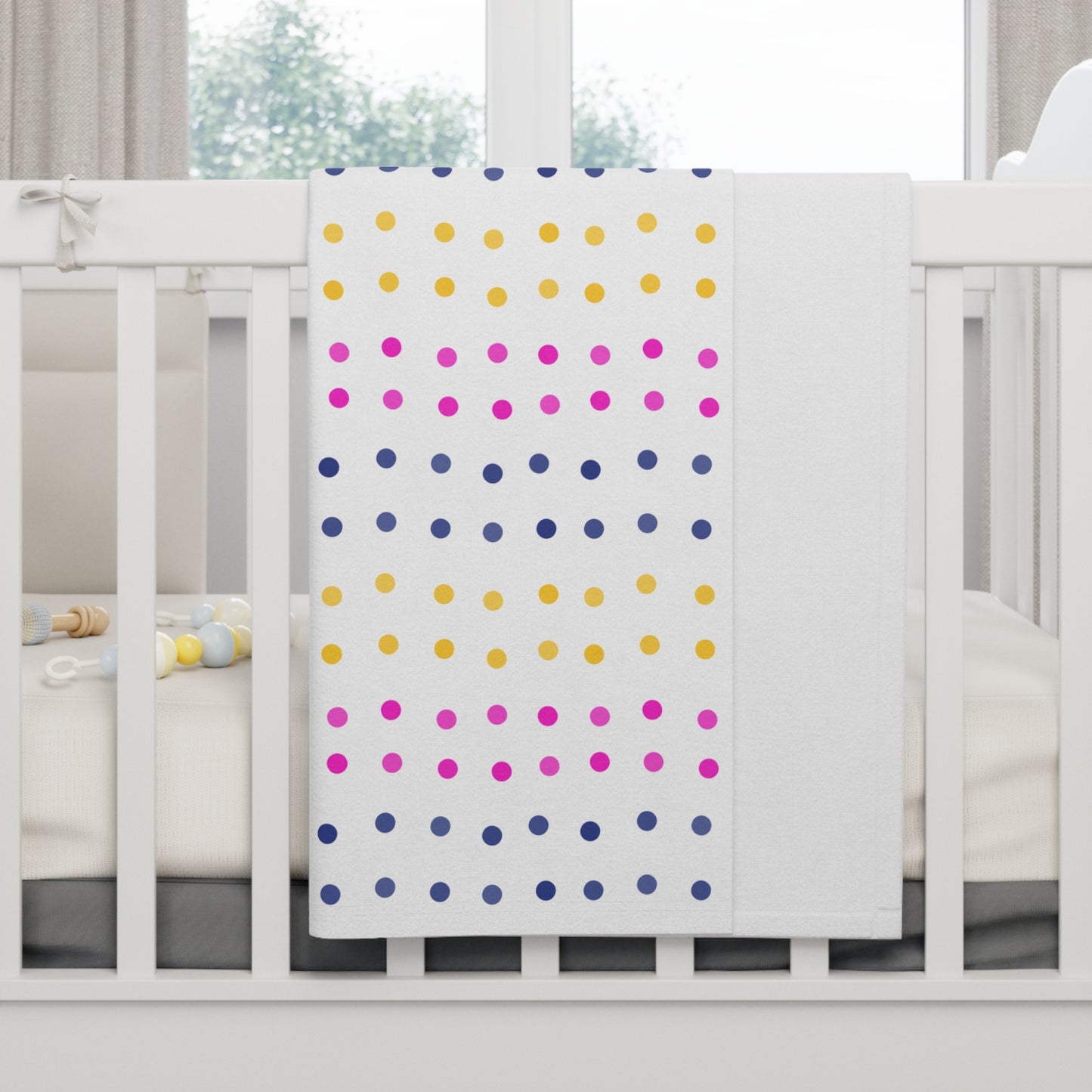 Connect The Dots Soft Fleece Baby Blanket