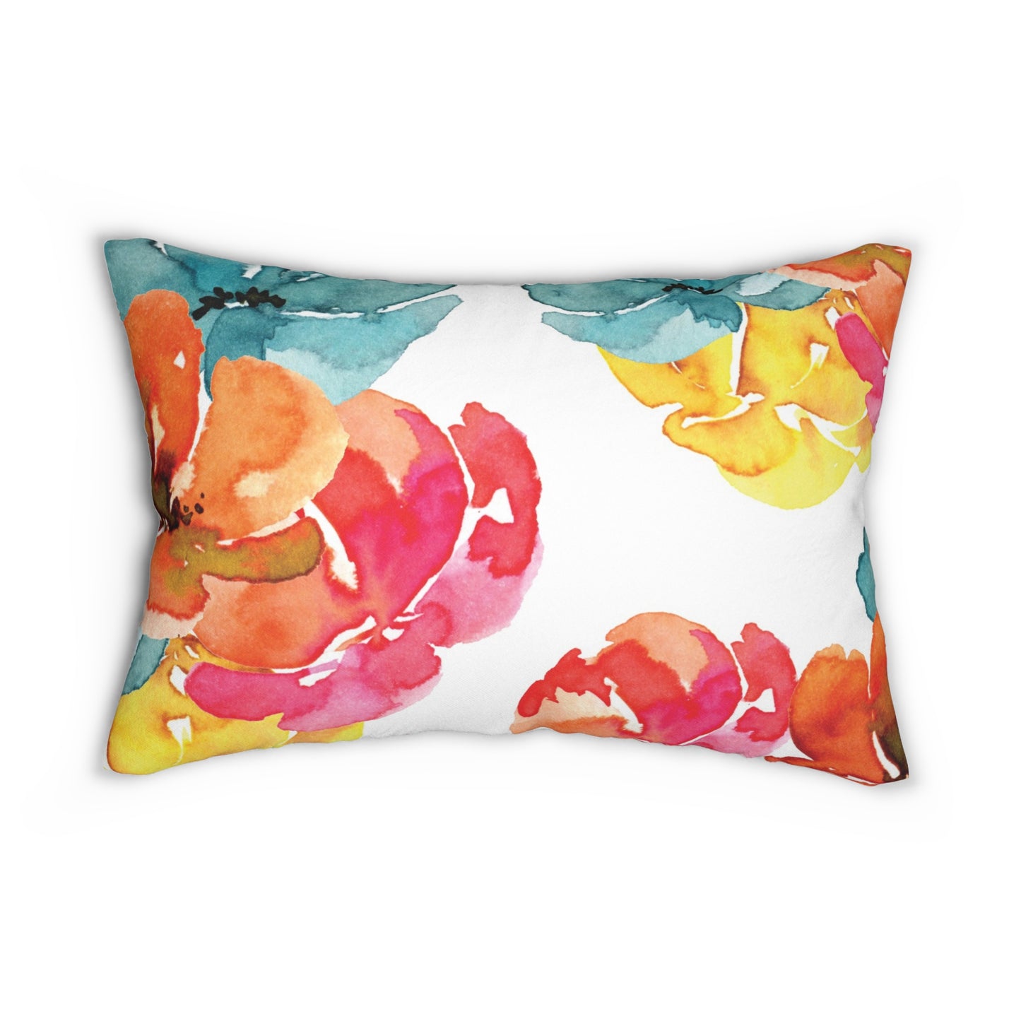 Personalized Flower Power Lumbar Pillow