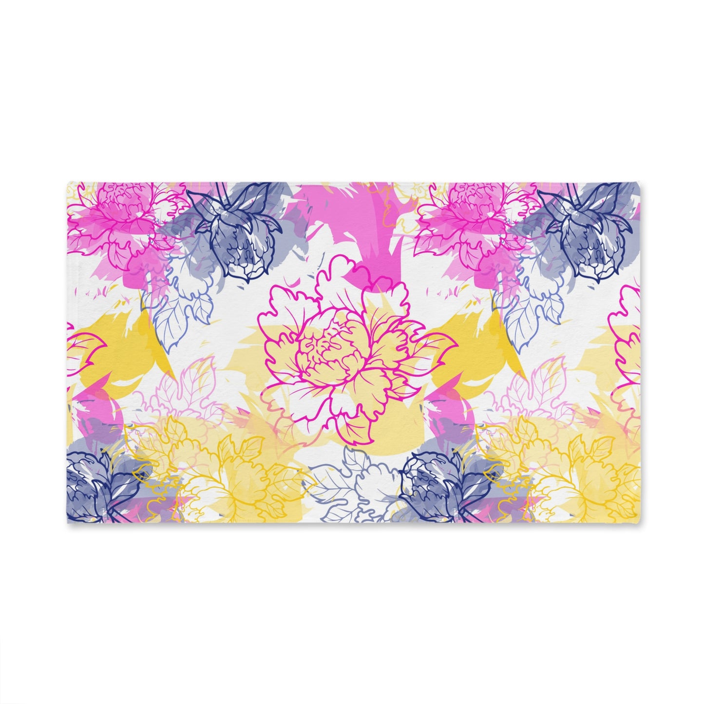 Watercolor Floral Dreams Hand Towel