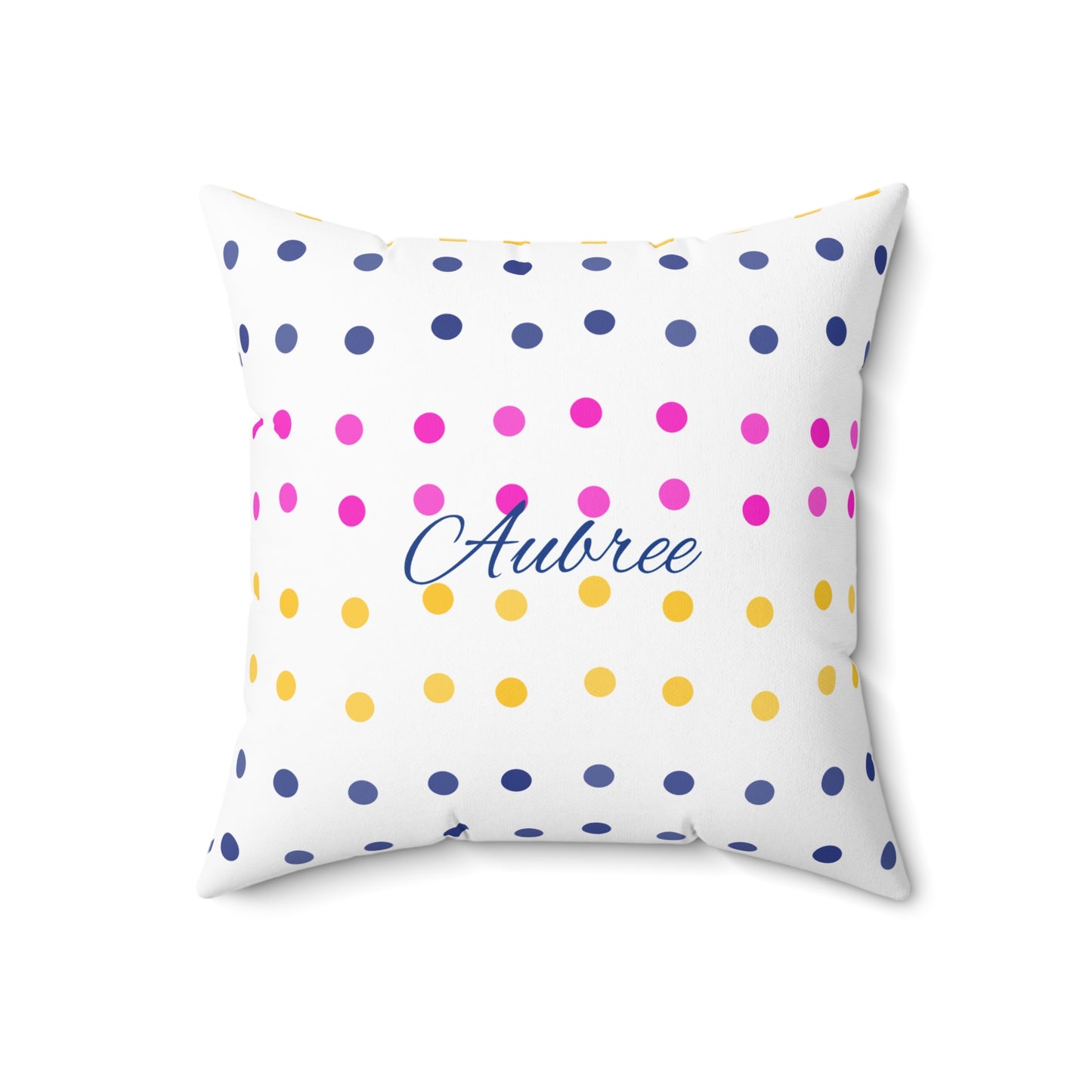 Connect The Dots Polyester Square Pillow