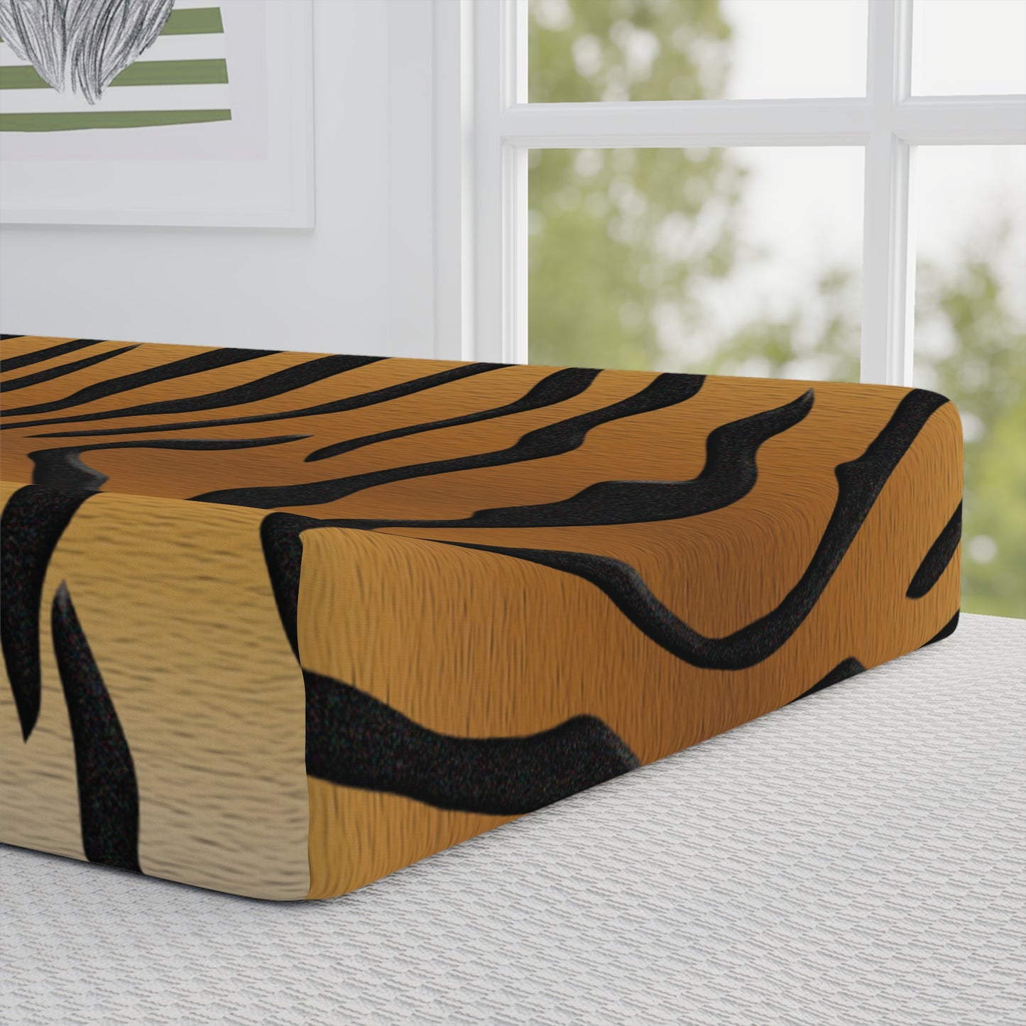 Tiger Striped Baby Changing Pad Cover