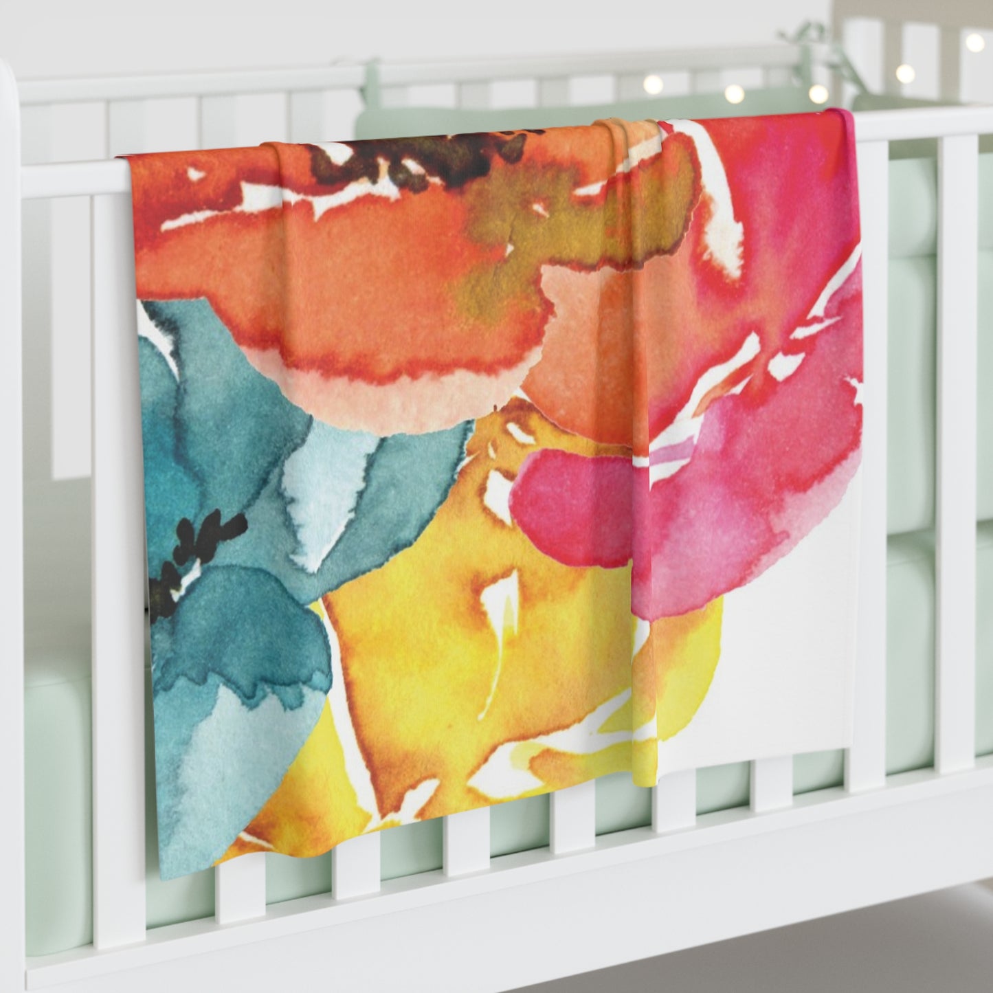 Flower Power Baby Swaddle Blanket