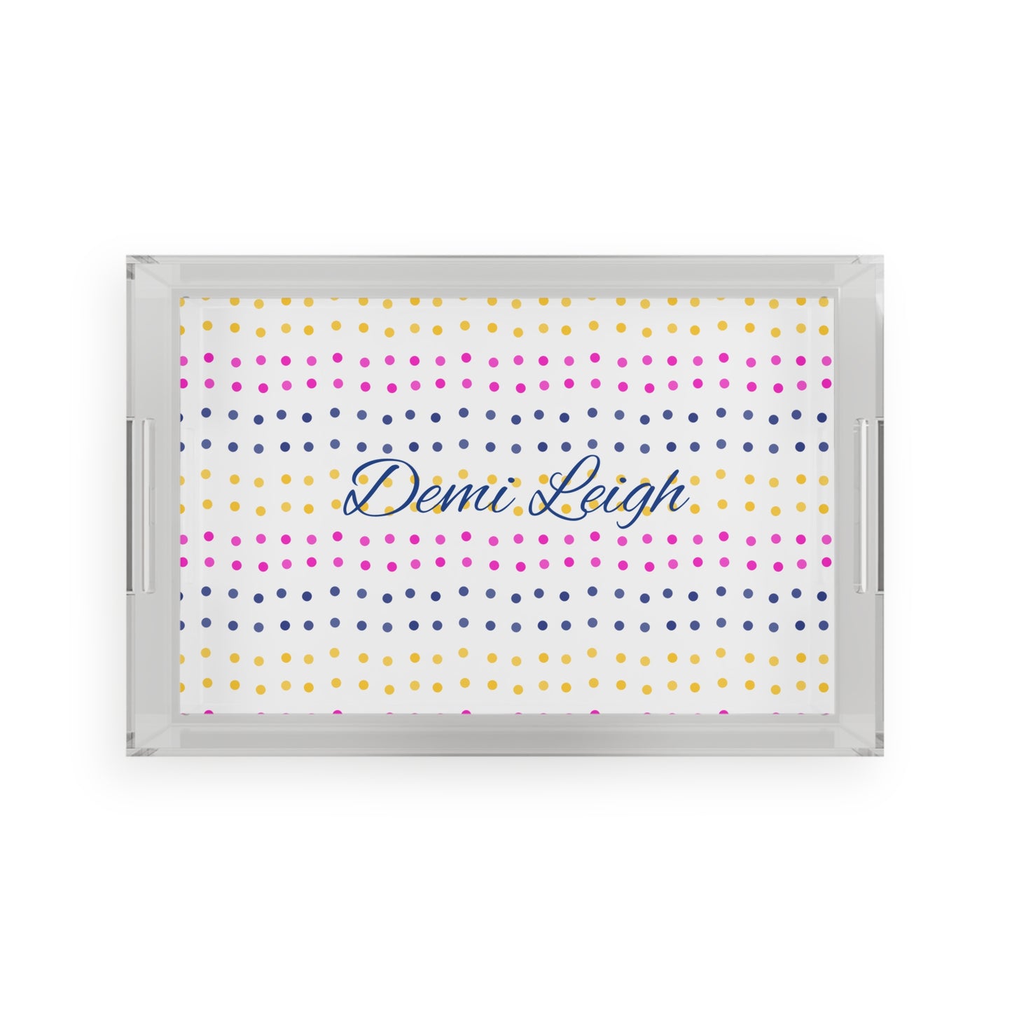 Connect The Dots Acrylic Serving Tray