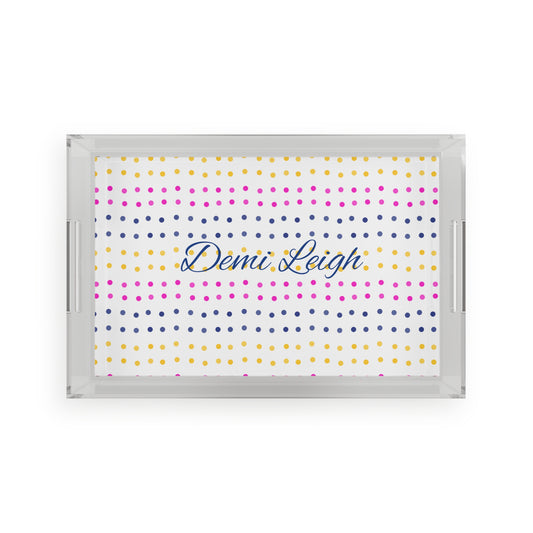 Connect The Dots Acrylic Serving Tray