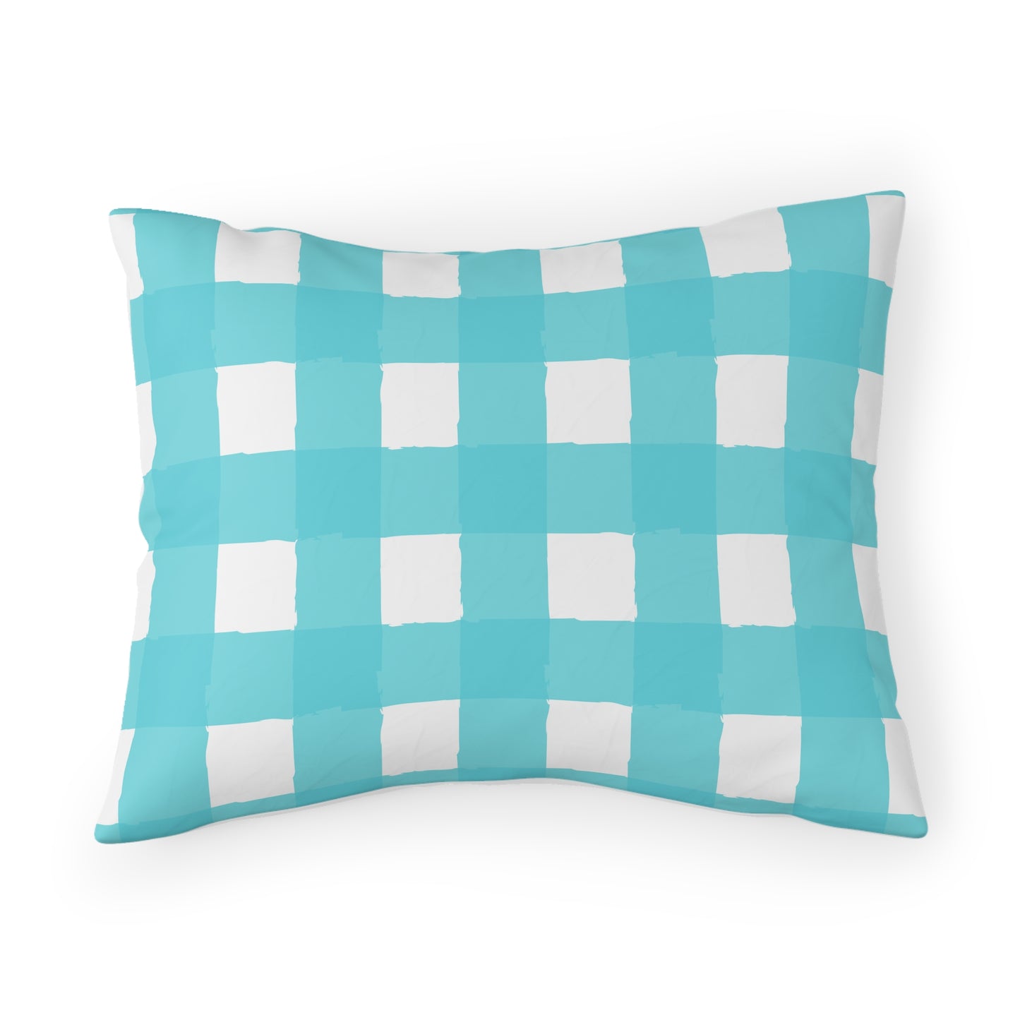 Perfectly Imperfect Aqua/White Pillow Sham