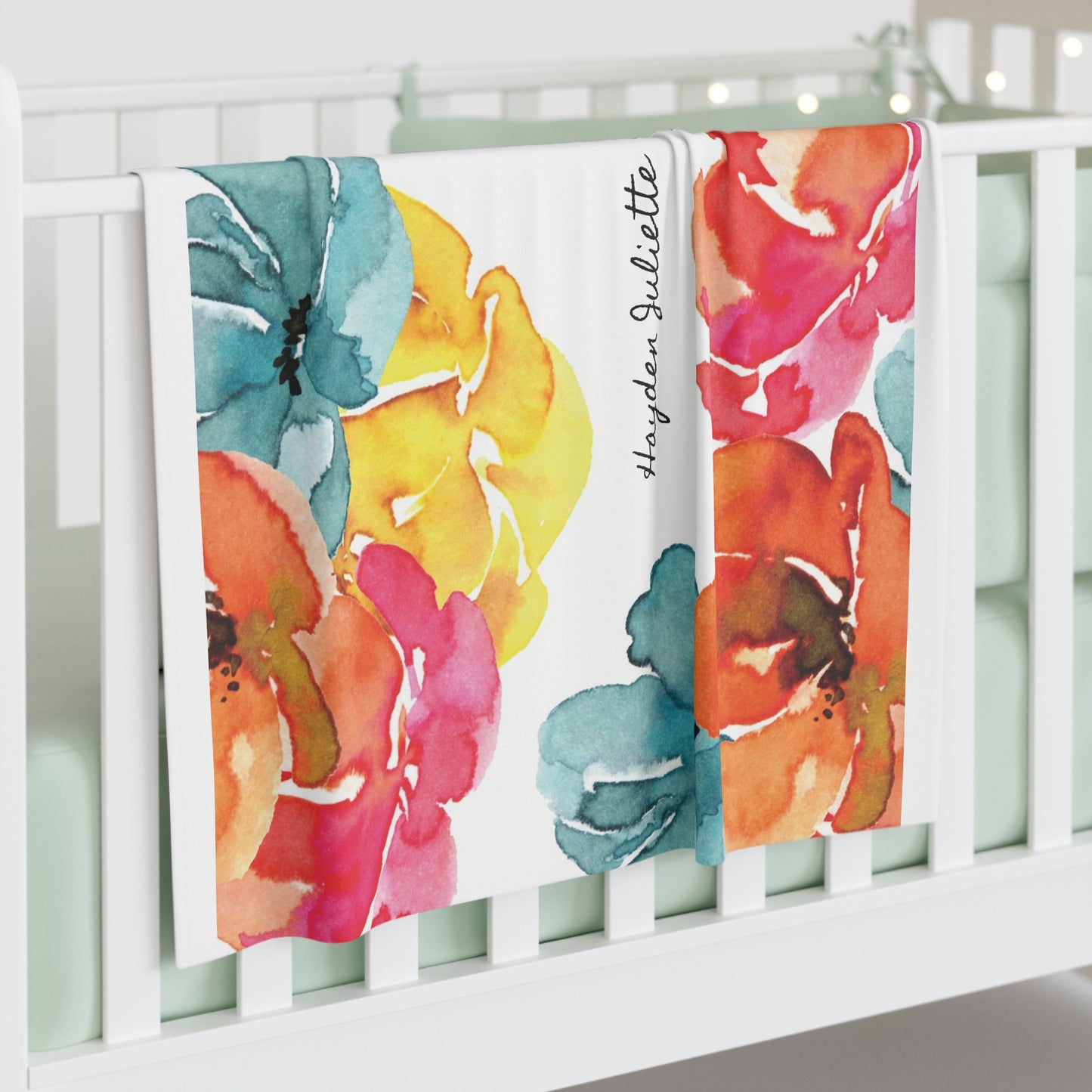 Flower Power Baby Swaddle Blanket