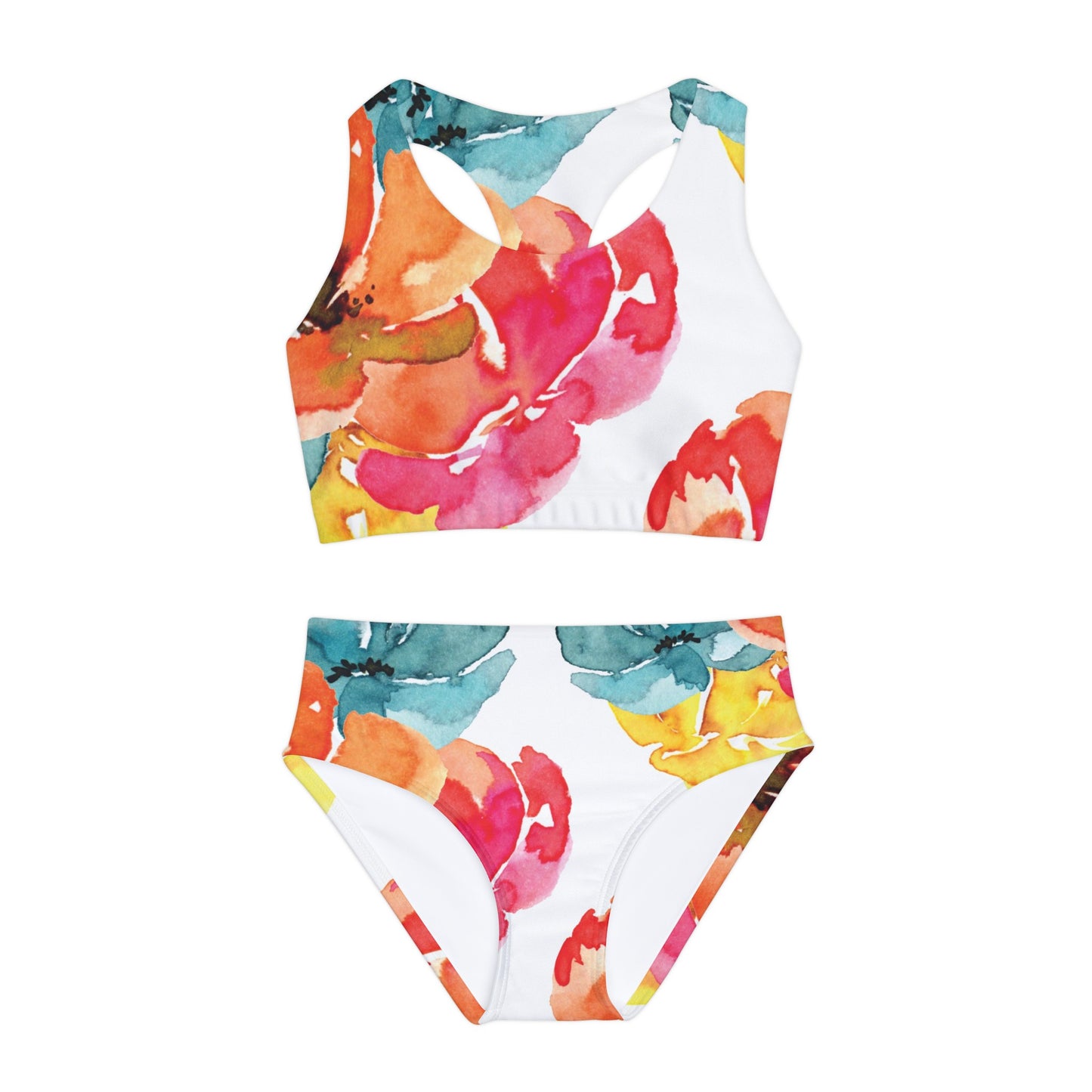 Flower Power Girls Two Piece Swimsuit