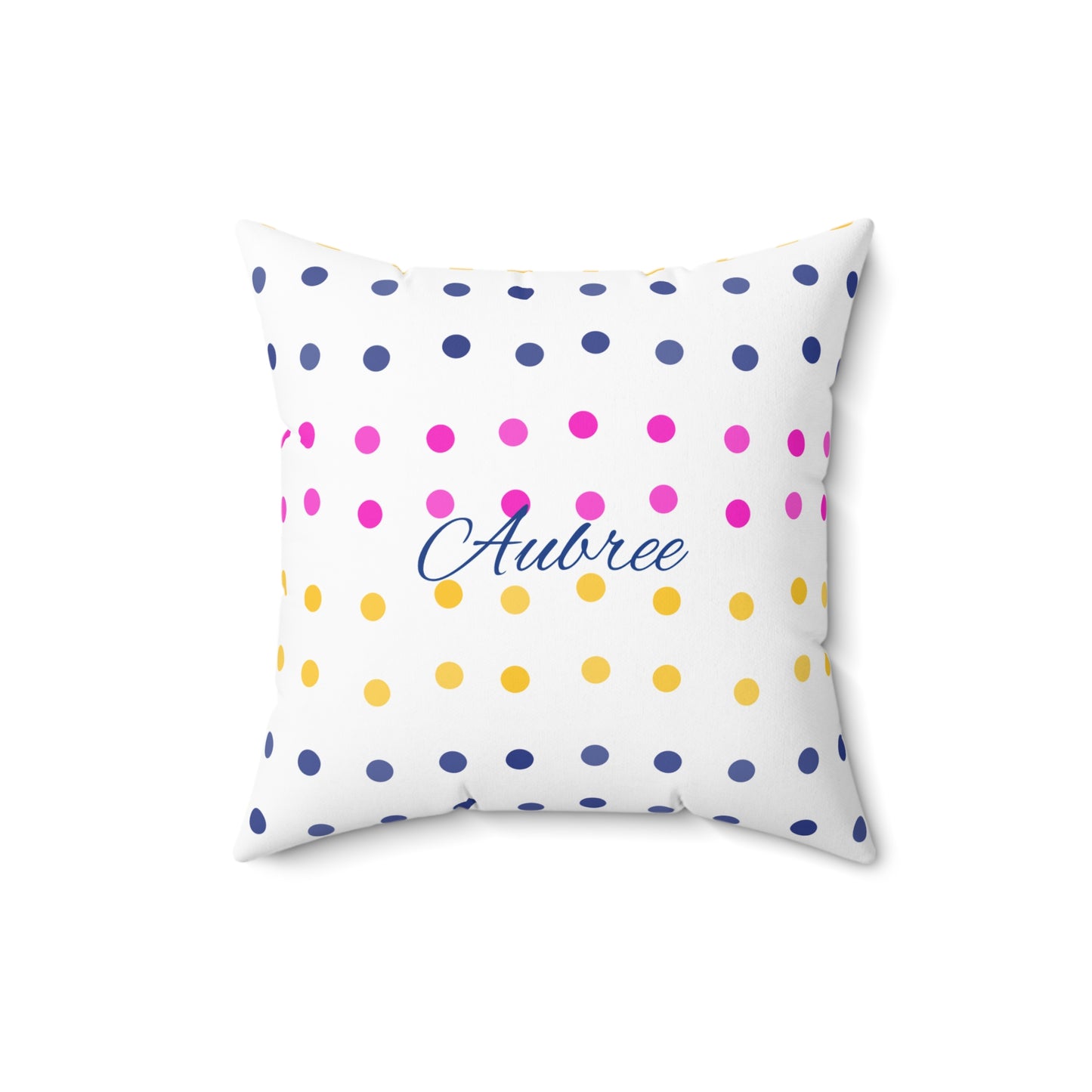 Connect The Dots Polyester Square Pillow