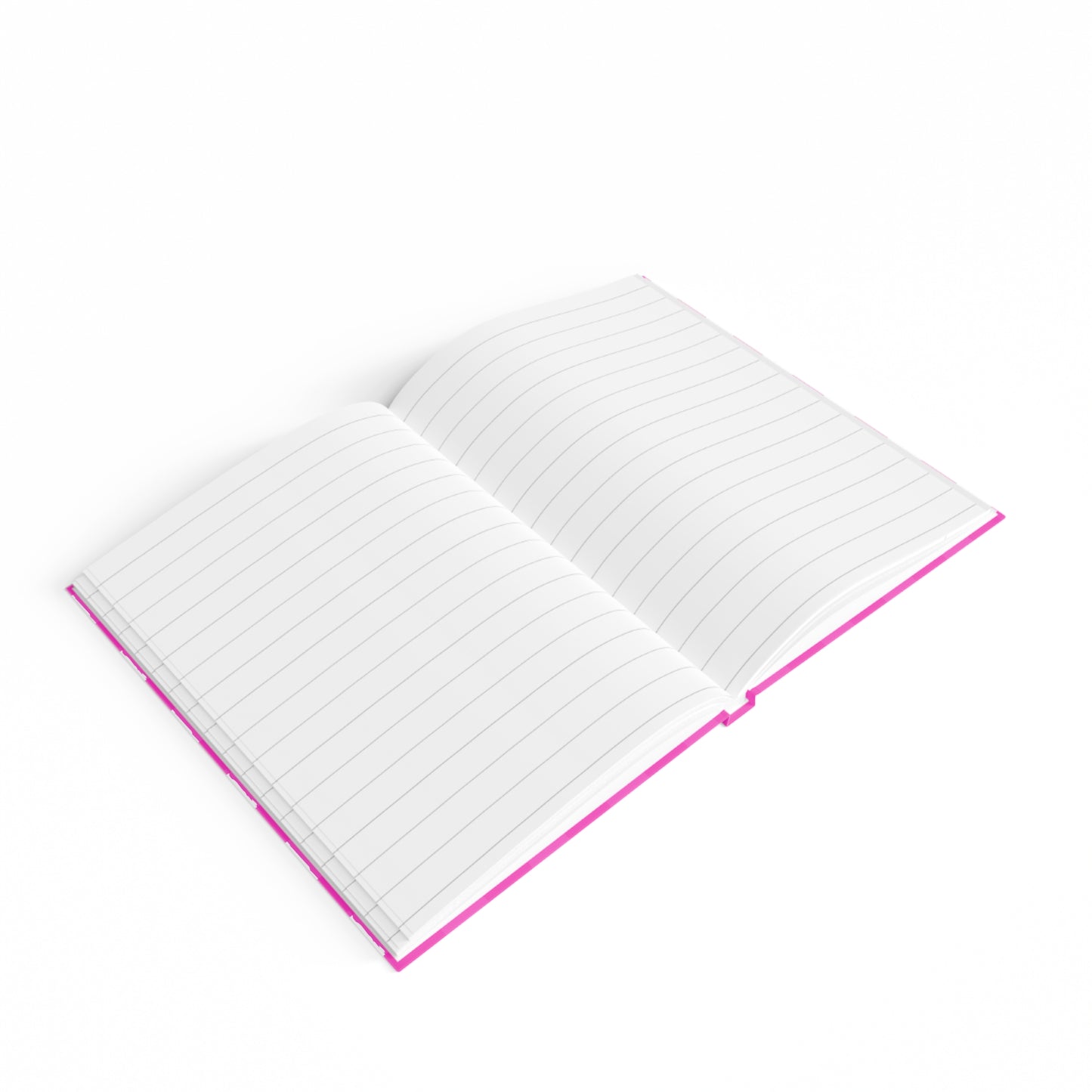 Perfectly Imperfect Hot Pink/White Personalized Journal - Ruled Line