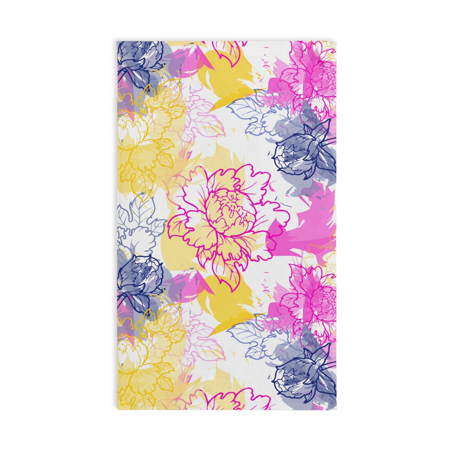 Watercolor Floral Dreams Hand Towel